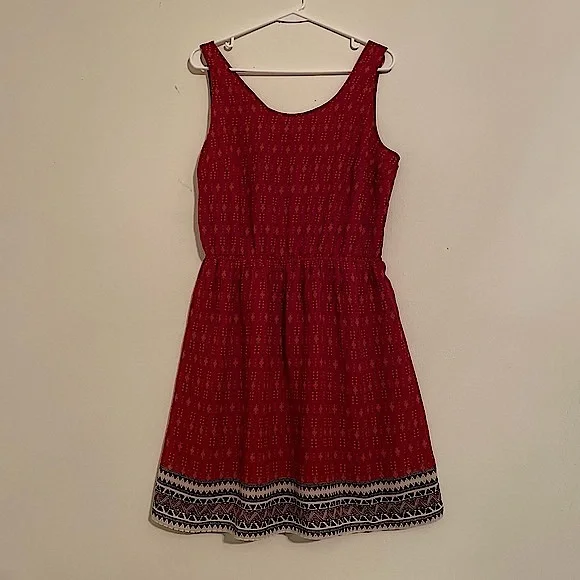 red and white striped dress h&m Baby - Red/White Striped Flutter-Sleeved Cotton Dress - Size: 4-6M
